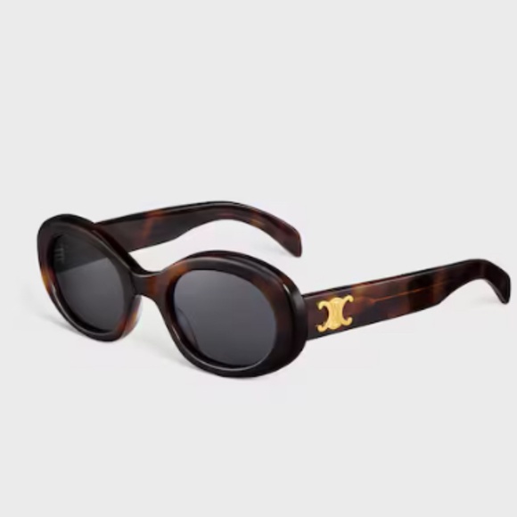 🔥CELINE TRIOMPHE 01 SUNGLASSES IN ACETATE-BLOND HAVANA🔥 - Picture 1 of 4